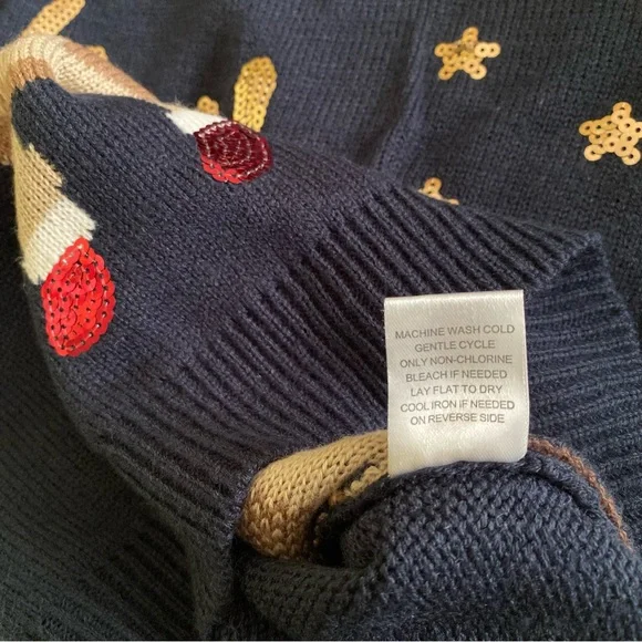 Holiday “Bah, Humpug!” sweater | Navy blue | Small - Picture 9 of 9